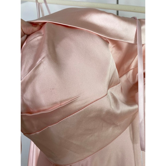 Mac Duggal BOW SWEETHEART STRAPLESS A LINE GOWN, Size 10, Blush Pink, #67995 - Picture 4 of 16